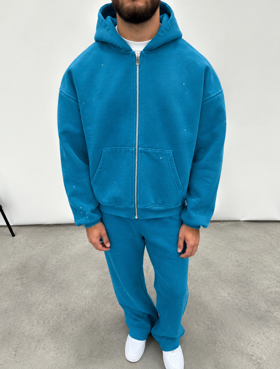 Blue Distressed tracksuit (1 of 1)